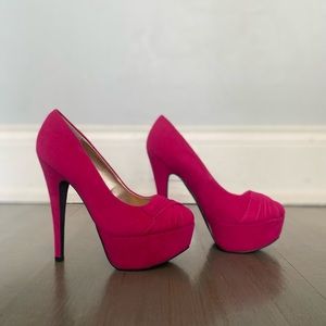 Qupid brand hot pink heels